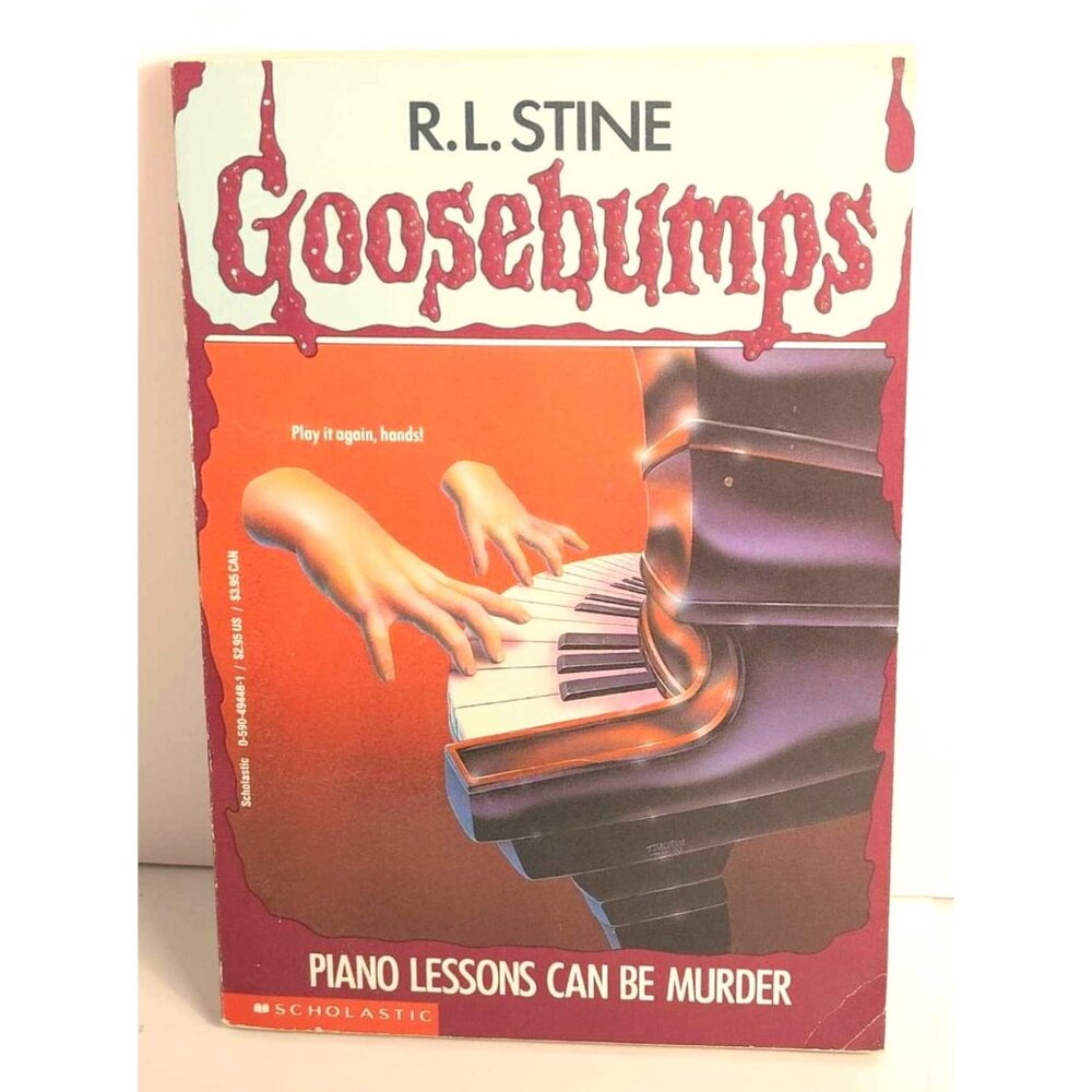 R.L. Stine Goosebumps Book "Piano Lessons Can Be Murder" #13 Paperback Book